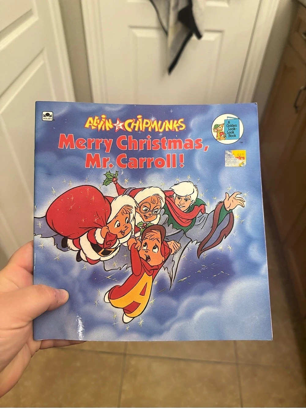 Vintage Alvin and the Chipmunks Merry Christmas, Mr. Carroll! Christmas Book 9